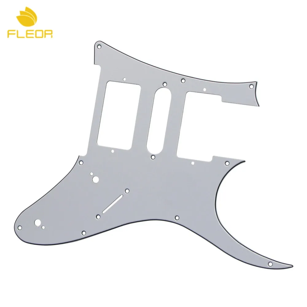 FLEOR 9 отверстий для электрогитары Pickguard Pick Guard HSH w/Винты RG 7V Style Guitar белый 3 слоя|guitar