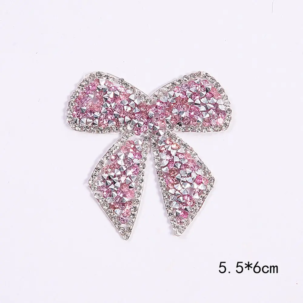 Нашивки с бантом из бисера и страз Кристальные значки нашивки для одежды сумок