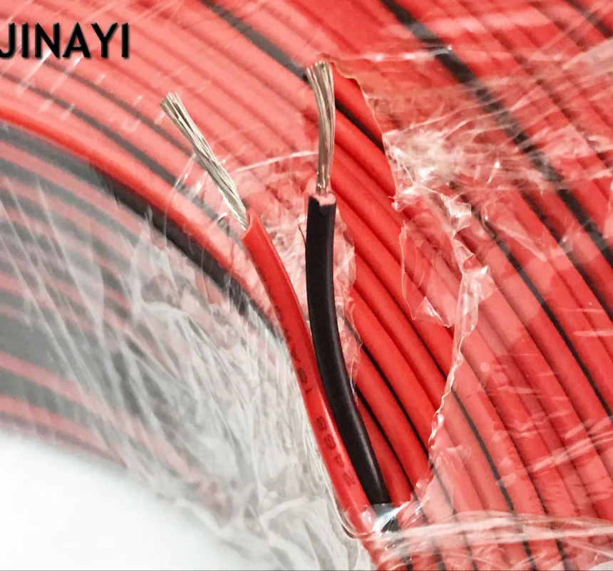 Красный черный 2 Pin 18AWG 18 Awg электронный провод удлинитель Кабель 10 м 20 30 50