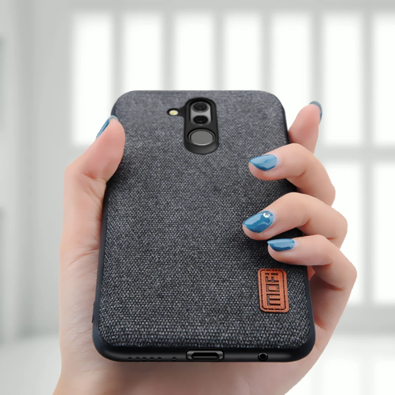 Чехол для huawei mate 20 lite чехол MOFI тканевый задний с мягкими краями полный |
