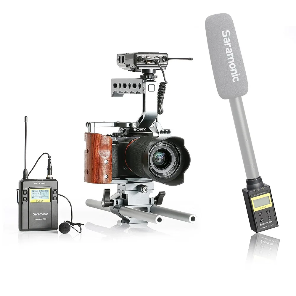Saramonic UWMIC9 UHF Wireless Lavalier + XLR Transmitter Microphone System with Bodypack Lav Mic Plug-inTrans | Электроника