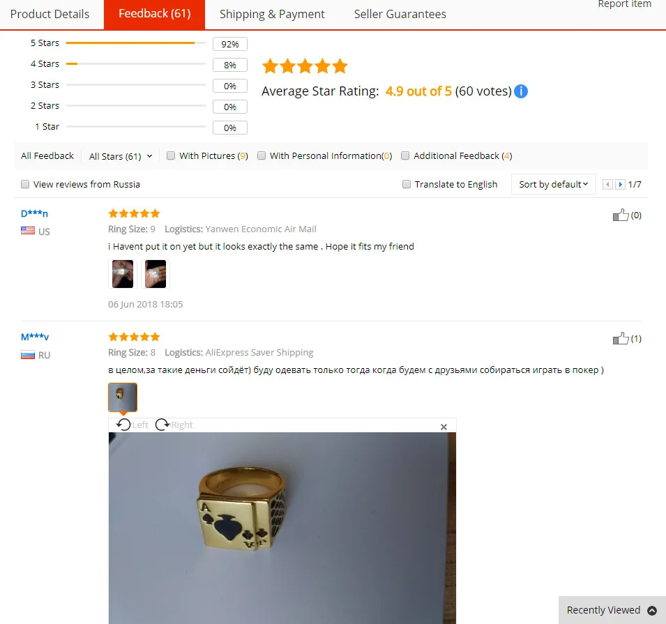 

Ajojewel Gold-color Poker Ring Men Classic Jewelry Cool Black Enamel Heart Anel Man Accessories