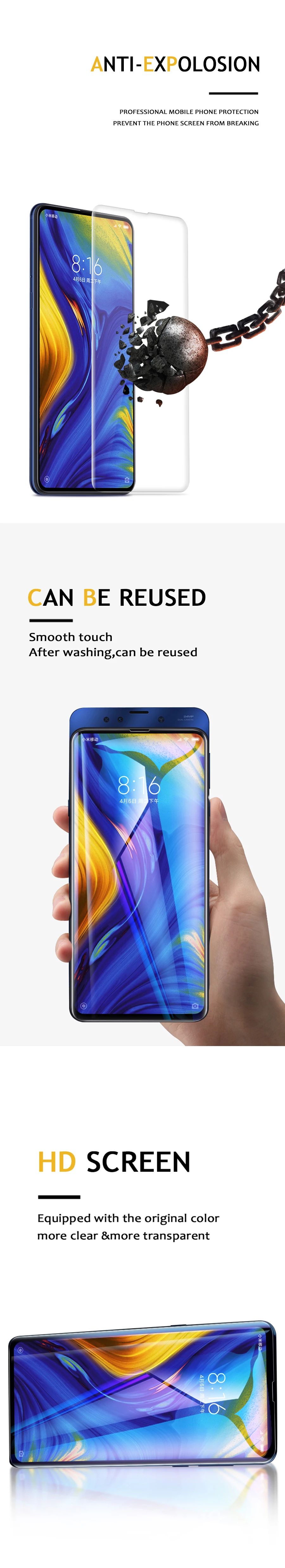 Невидимая мягкая защитная пленка VALAM для Xiaomi mi x3 mi x2s mi x2 полное покрытие Гидрогелевая пленка полное покрытие задняя пленка для Xiao mi x3