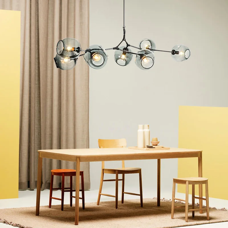 Vintage Magic Hanging Light Stylish Ball Industrial Loft Ironing Droplight Black Gold Tree Classic Modern LED Pendant Lamp | Лампы и