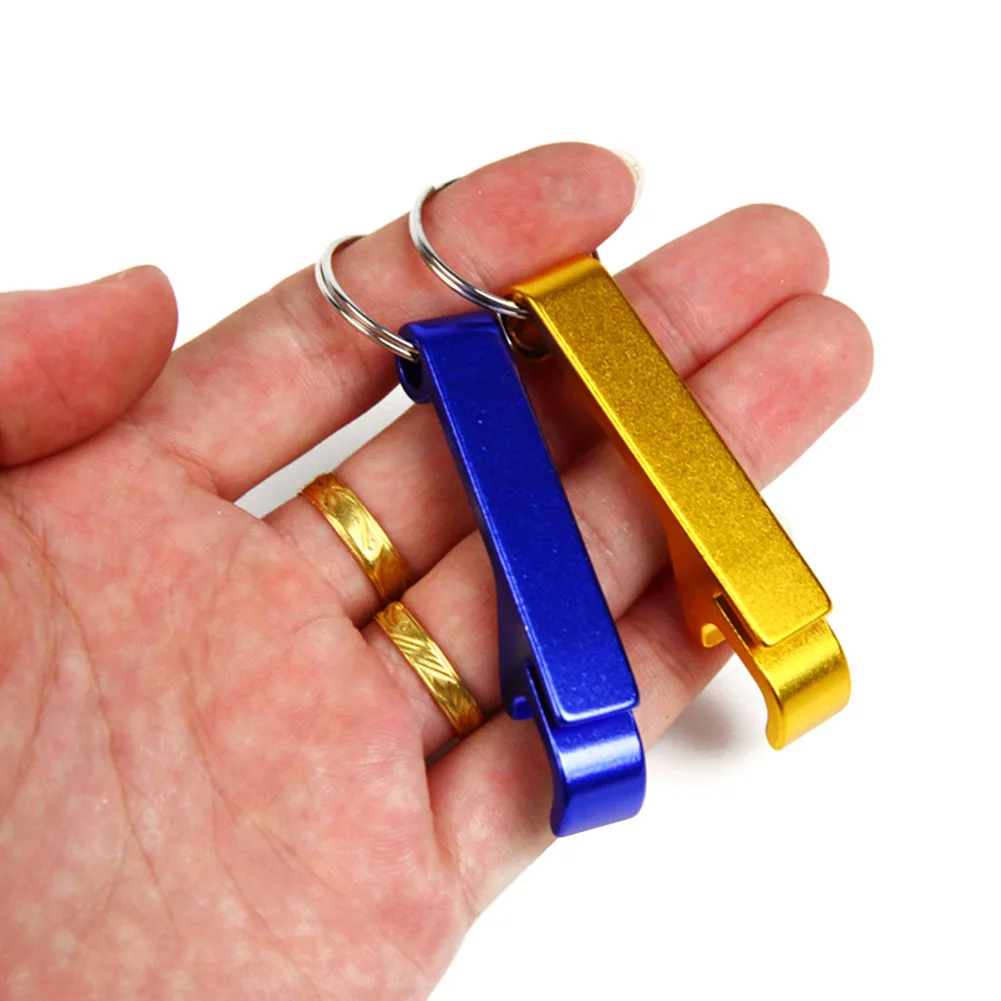 Портативный Брелоки для ключей открывалка бутылок Компактный алюминиевый