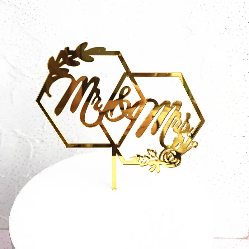 Акриловый Топпер для торта Mr & Mrs Always свадьбы день рождения украшение