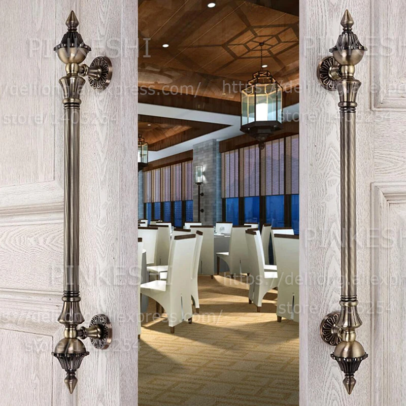 Оптовая Продажа Европейский стиль старинные деревянные двери Ретро villa hotel