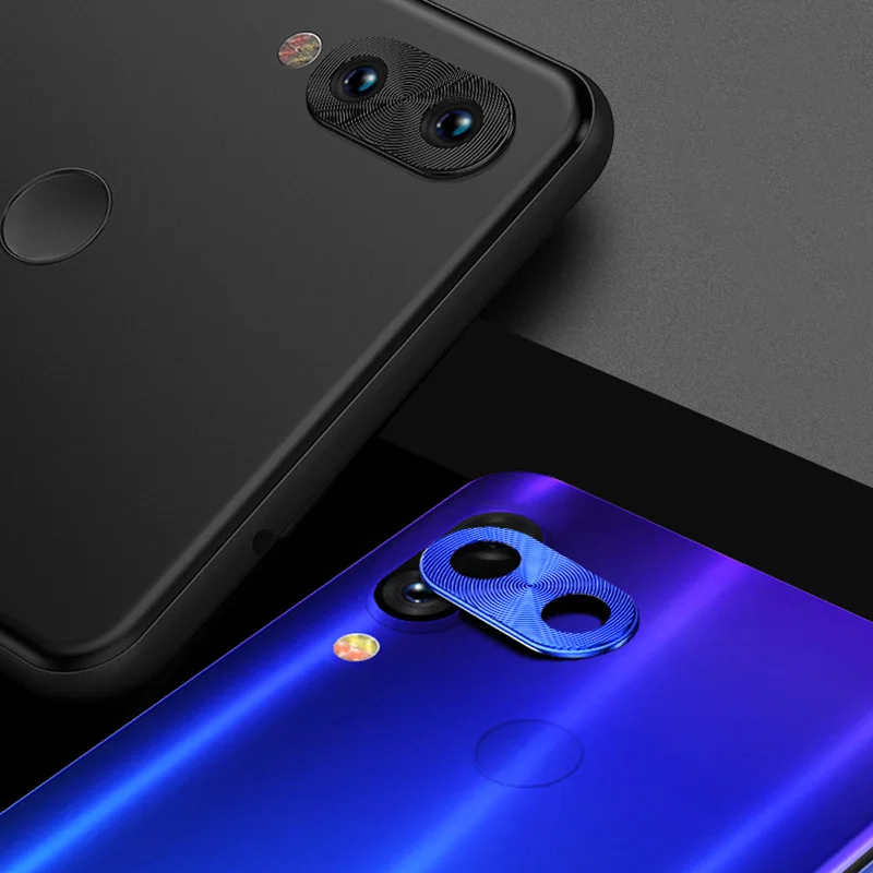 Роскошный протектор объектива камеры для Xiaomi Redmi 7 металлический задний