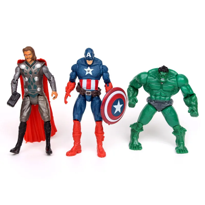 10 шт./компл. с принтами &quotMarvel&quot &quotМстители&quot фигурка героя Iroman Черная Вдова