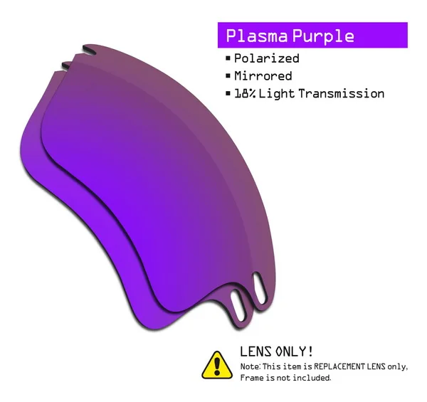 Plasma Purple SmartVLT поляризованные Сменные линзы для солнцезащитных очков Oakley Fast Jacket XL-несколько вариантов - Цвет линз: Plasma Purple