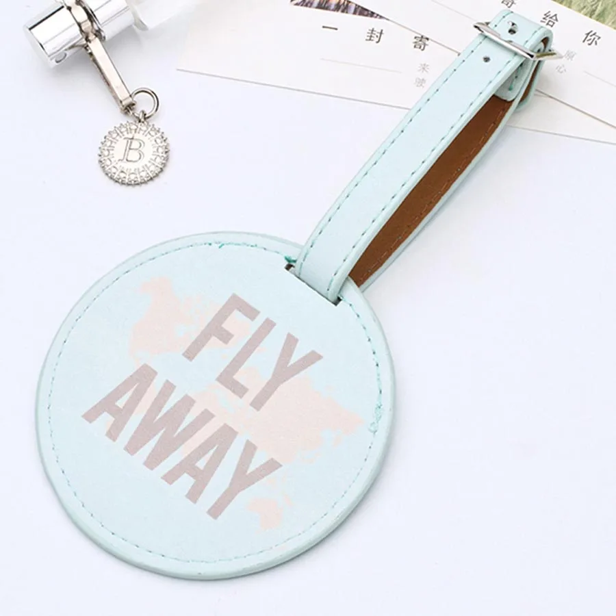 

Распродажа кожаная круглая бирка для чемодана, этикетка, сумка, подвеска, сумка, аксессуары для путешествий, имя, адрес, бирки, LT01B