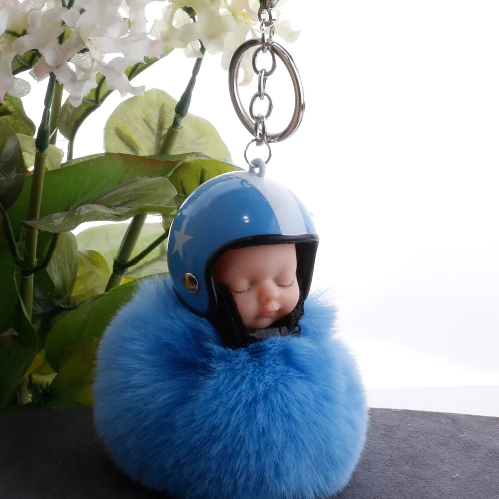 Новинка плюшевая Спящая кукла Kawaii брелок мягкий на ощупь милый детский для