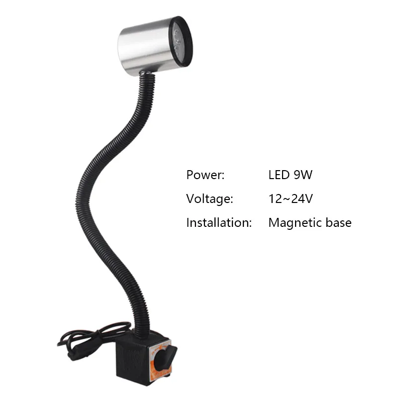 LED 9W 12-24V a Гаражный светодиодный светильник s 9 Вт 12 в 36 В 220 В машинный светильник станок с ЧПУ фрезерный станок светильник Промышленный светодиодный светильник швейный станок токарный светильник s - Цвет: LED 9W 12-24V a