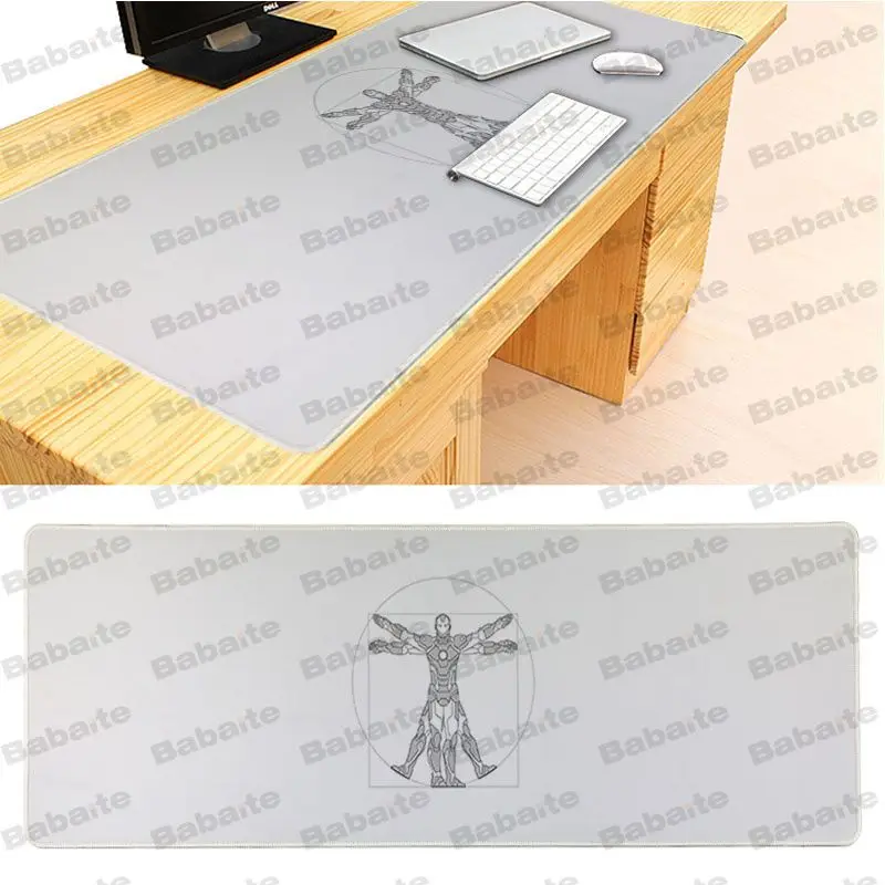 Lock Edge 40X90cm Babaite Красивая Аниме Железный человек геймер играть коврики защелка для мыши Размеры для 300*900*2 мм и 400*900*2 мм дизайнерский коврик для мыши - Цвет: Lock Edge 40X90cm