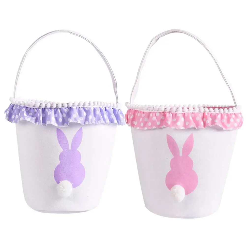 Корзина в форме кролика сумка пушистый хвост холст хлопок кролик Индивидуальная