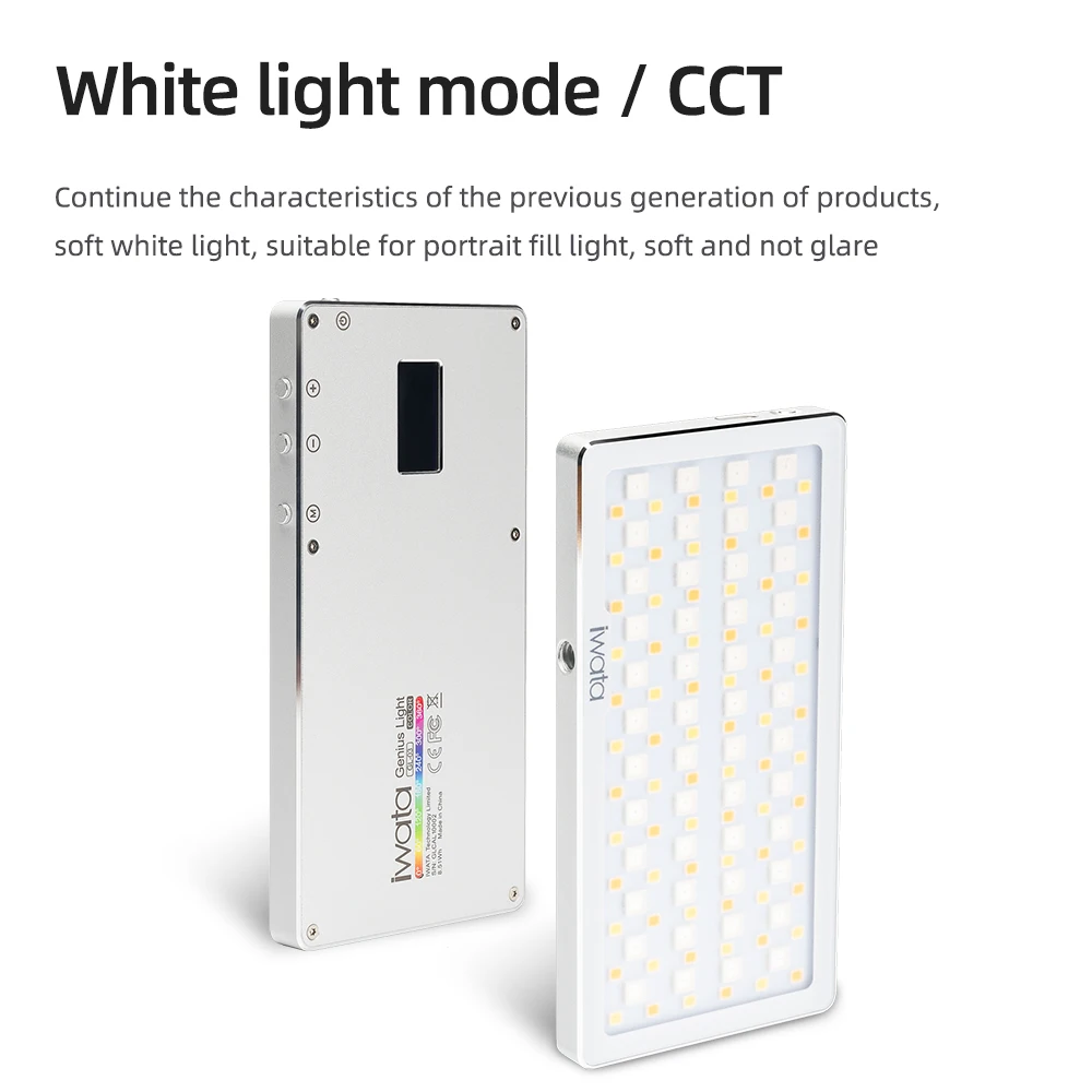 IWATA GL-03 RGB 3000K-5500K Dimmable Full Color LED Video Light Photography Studio DSLR Camera for Vlogging Live | Электроника