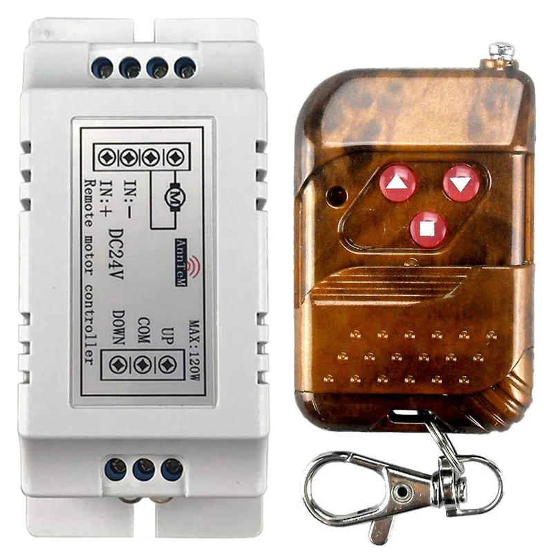 

Беспроводной пульт дистанционного управления Переключатель 433 мгц радиочастотный передатчик приемник от 18 в до 24 В мотор вперед + обратный ...