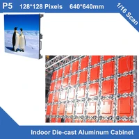 p5 indoor advertising billboard board aluminum diecasting cabinet 640mm640mm ultra thin 116 scan rental videowall led display
