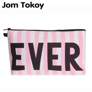 Jom Tokoy, косметичка с 3D принтом, модная женская брендовая косметичка, розовая косметичка