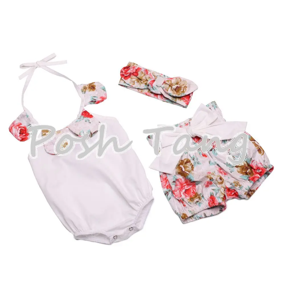 Комбинезон для маленьких девочек синий цветочный комбинезон и комплект с