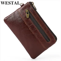 westal mens card holder genuien leather coni purse for men slim wallet casual small card holder thin wallets 8118
