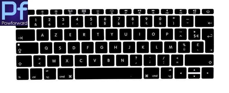 Чехол для клавиатуры AZERTY 12 French UK/EU 2015 + MacBook &quot2016 Pro 13&quot (No TouchBar) Силиконовая