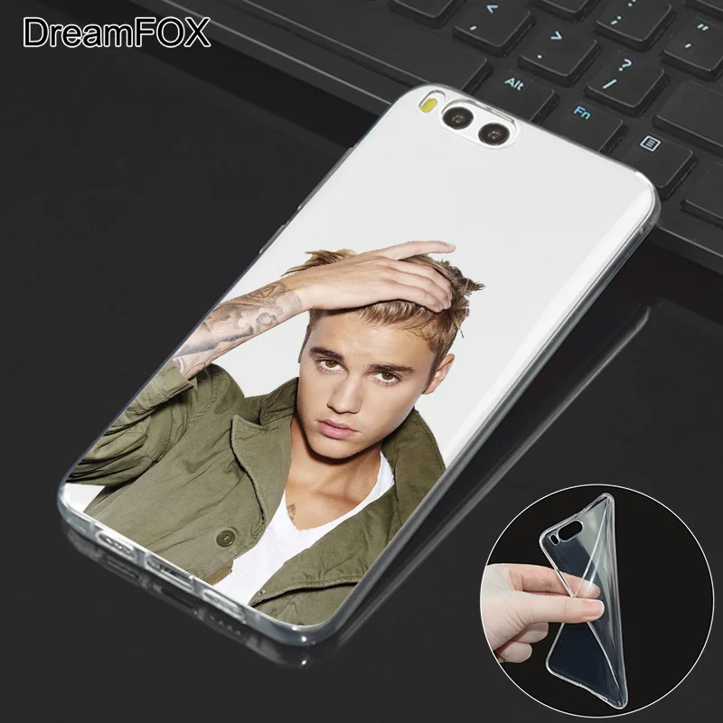 DREAMFOX L061 Justin Bieber Soft TPU Silicone Case Cover For Xiaomi Mi Note 2 3 4 5 6 8 SE M5 4C 4S 5C 5S 5X 6X A1 Plus |