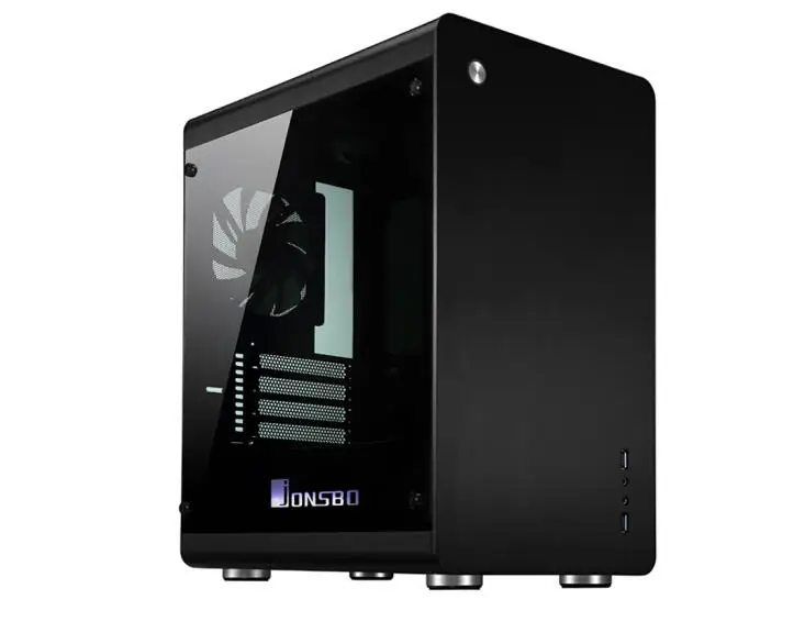 black RGB JONSBO RM3 алюминиевая крышка открывающаяся Поддержка большой источник питания мультимедийный ПК Коробка M-ATX чехол для компьютера - Цвет: black RGB