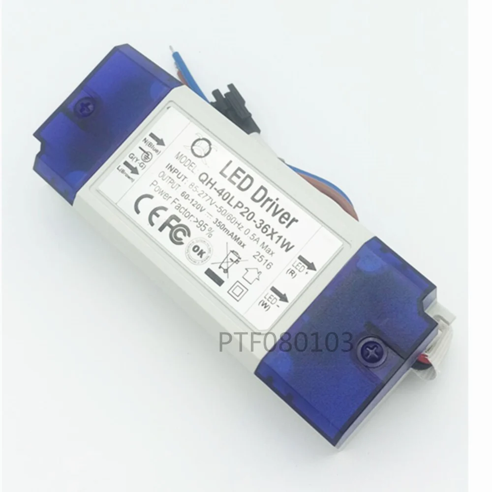5pcs LED 1pcs 20W 30W 40W Driver 20-36x1W 350mA DC60-120V High Power Powr Supply For Floodlight | Лампы и освещение