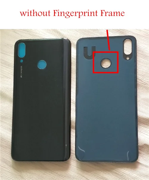 Black Для huawei Y9 /Enjoy 9 Plus Задняя крышка батареи стеклянная панель Задняя крышка корпуса Дверь Наслаждайтесь 9 плюс запасные части для ремонта - Color: Black
