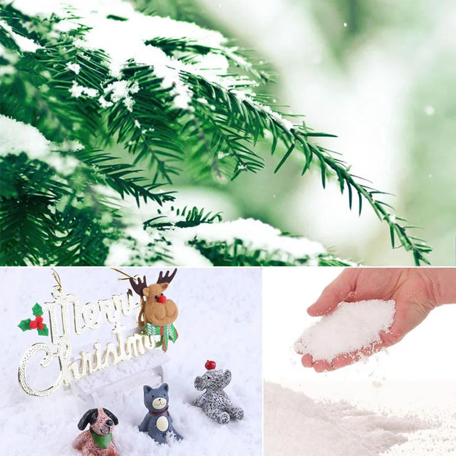 1Pack Instant Snow Frozen Party Favors New Year Decor Xmas Supplies Artificial For Happy Merry Christmas Decorations | Дом и сад