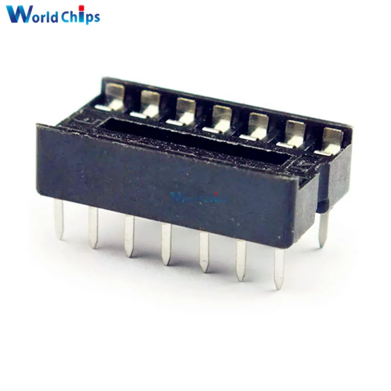 10 шт. 14 контактов DIP адаптер IC паяльный тип разъем 14|ic socket|socket adaptoric socket pin |