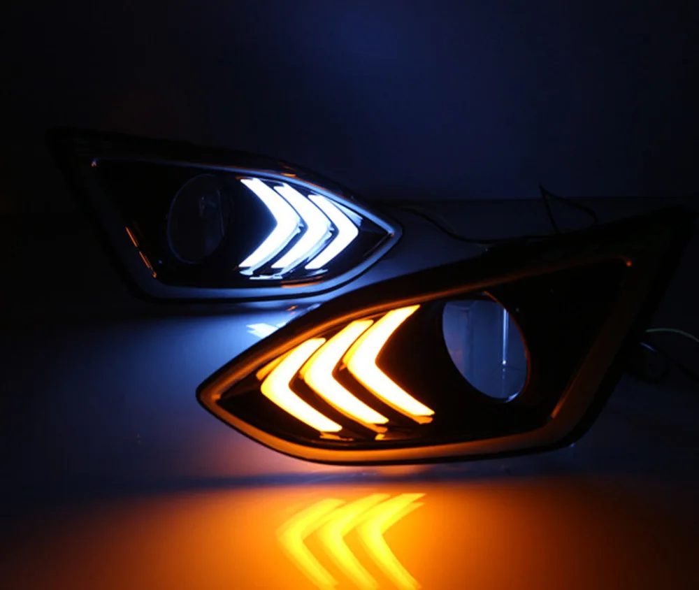 Dongzhen 1 пара светодиодный автомобильный внешний светильник DRL Дневной ходовой для