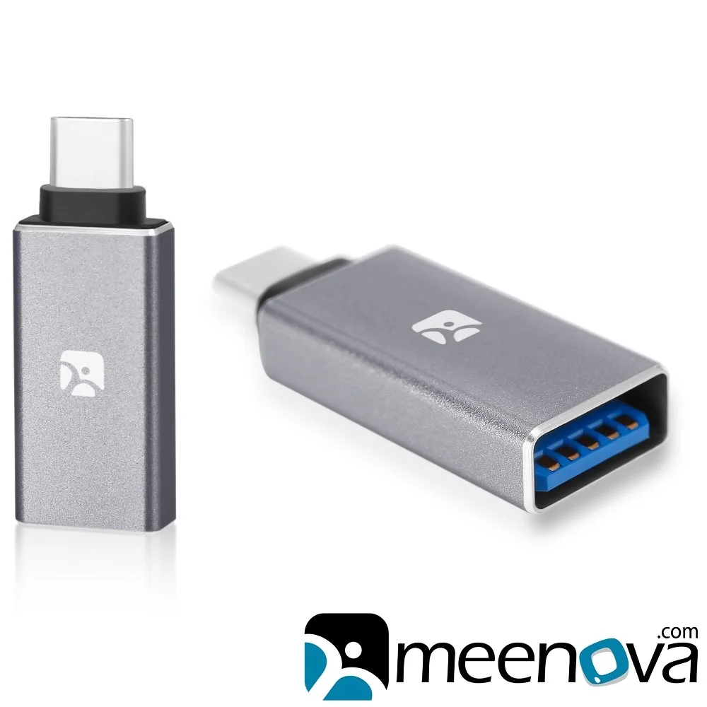 

Meenova USB 3.1 Type-C to USB 3.0 A-Female Adapter Convert, Silver, for MacBook 2015, Xiaomi, Nexus 5X/6P, Pixel C, Zuk Z1 Meizu