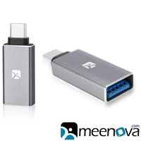 meenova usb 3 1 type c to usb 3 0 a female adapter convert silver for macbook 2015 xiaomi nexus 5x6p pixel c zuk z1 meizu