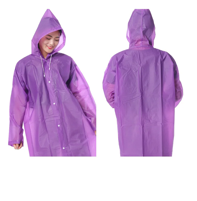 purple Многоразовый дождевик, модный дождевик, водонепроницаемый, для взрослых, непромокаемый, для мужчин, женщин, женщин, дождевик, пончо, плащ - Цвет: purple