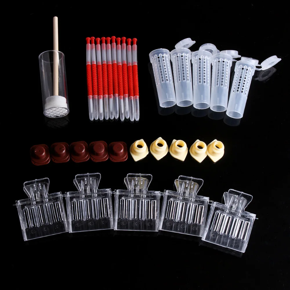 Набор инструментов для пчеловодства 21 шт./компл. инкубатор Queen Bee игла прививки Cage