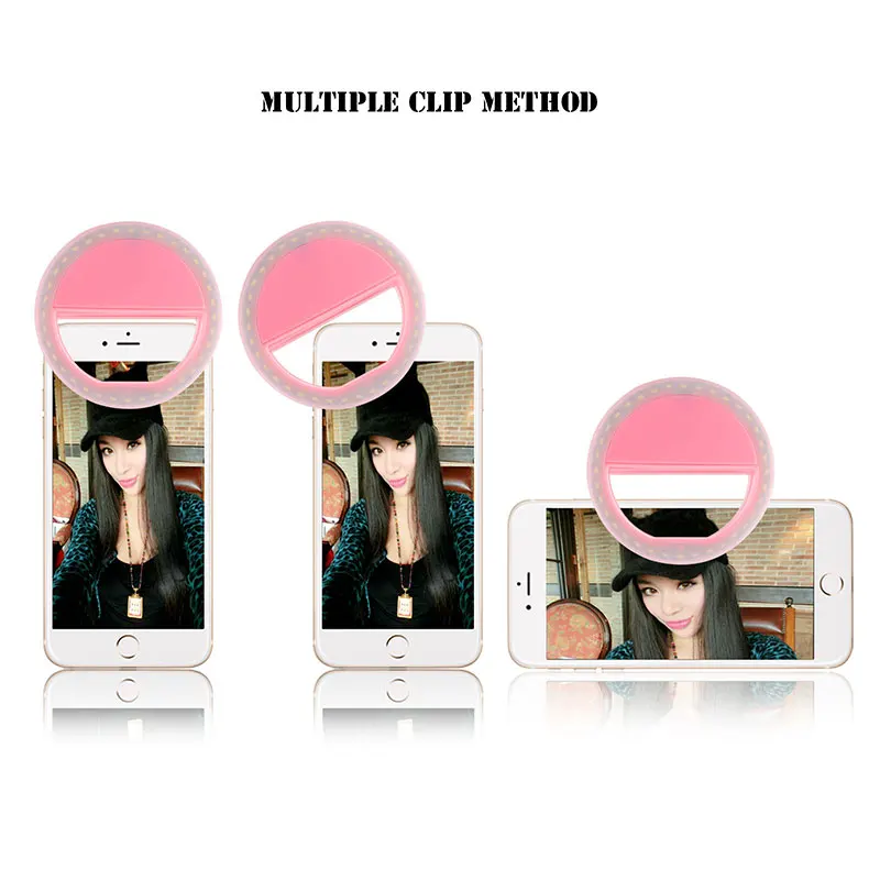 Selfie Light LED Photography Flash Up Luminous Lamp Night Phone Ring For iPhone SE 5 6 6S Plus LG Samsung HTC | Электроника