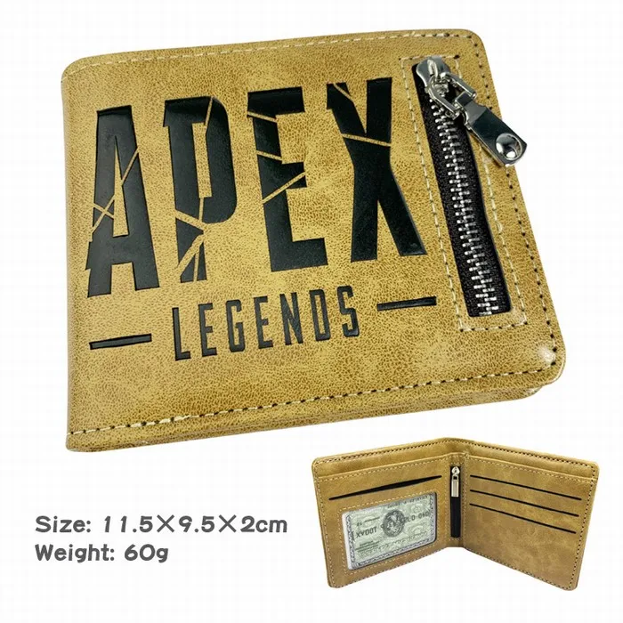 Горячая игра Apex легенды кошелек PU Короткие Кошелек для монет на молнии с принтом