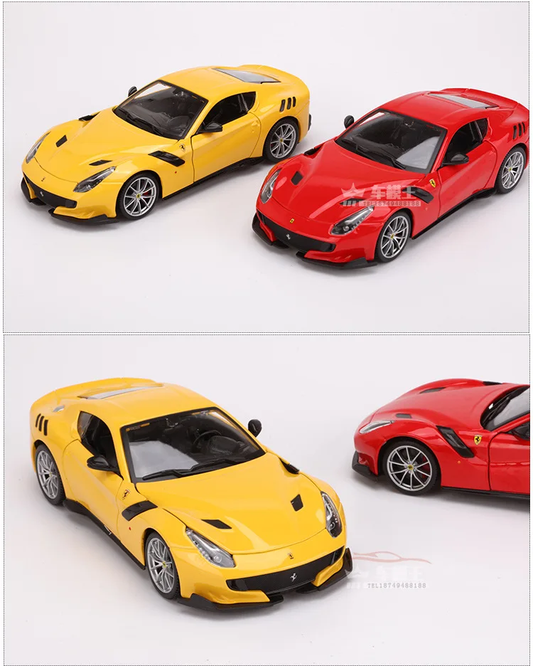 1:24 имитация сплава супер Игрушечная модель автомобиля 24 стиля для Ferrari с управлением на рулевом колесе переднее рулевое колесо игрушечный автомобиль