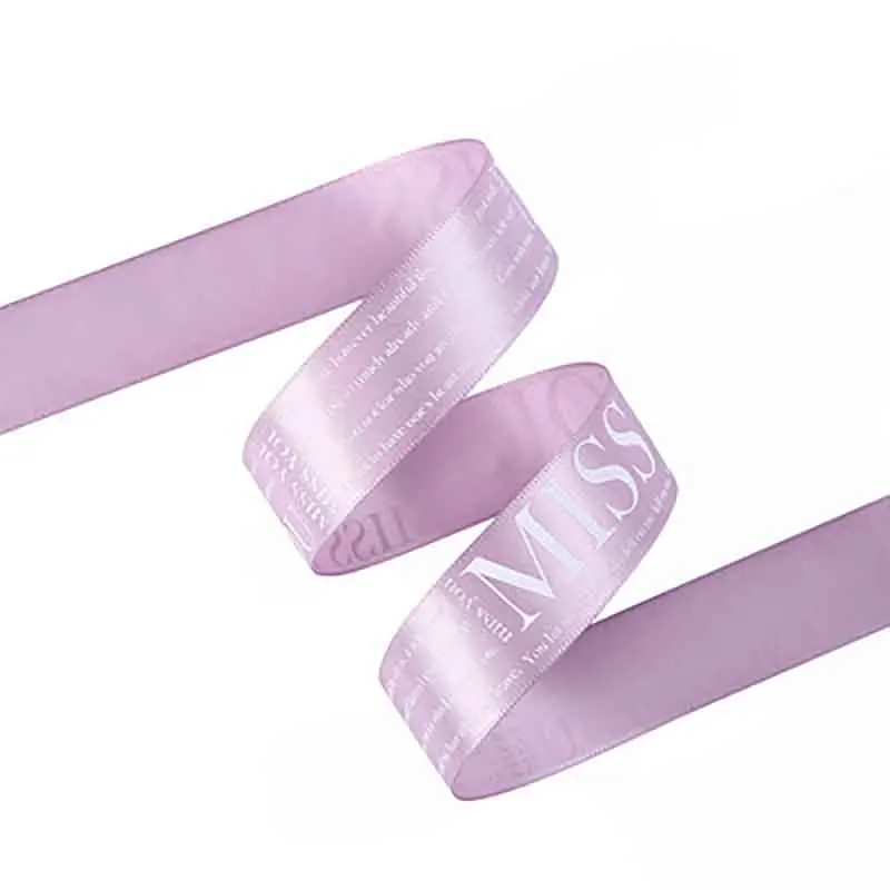 50 Yards Miss You Printed Ribbon Roll Grosgrain 25mm For Bow Craft Wedding Party DIY Decoration Gift packaging accessories | Дом и сад