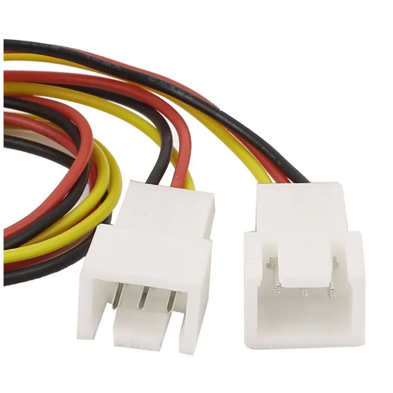 ПК разветвитель кабель удлинитель для двойной мужской веер 3 контактный разъем (20