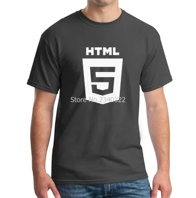 Новое поступление летняя мужская и женская футболка HTML5 хлопковая с короткими