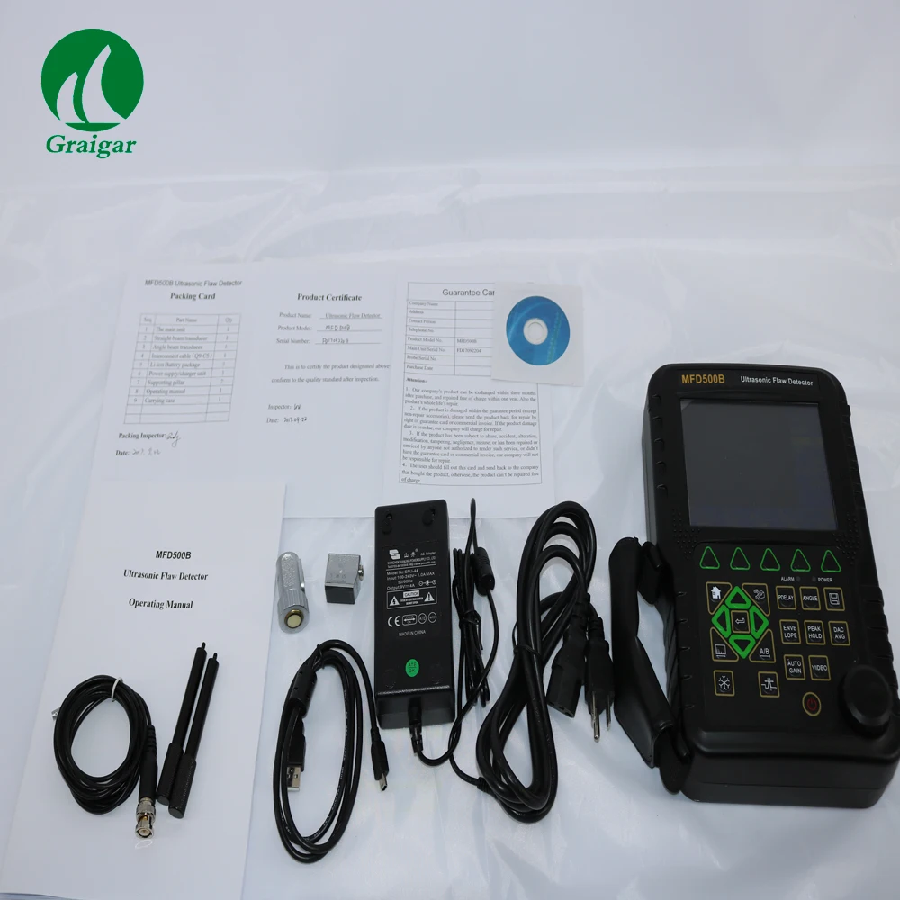 Цифровой ультразвуковой детектор дефектов MFD500B с модулем литиевой батареи