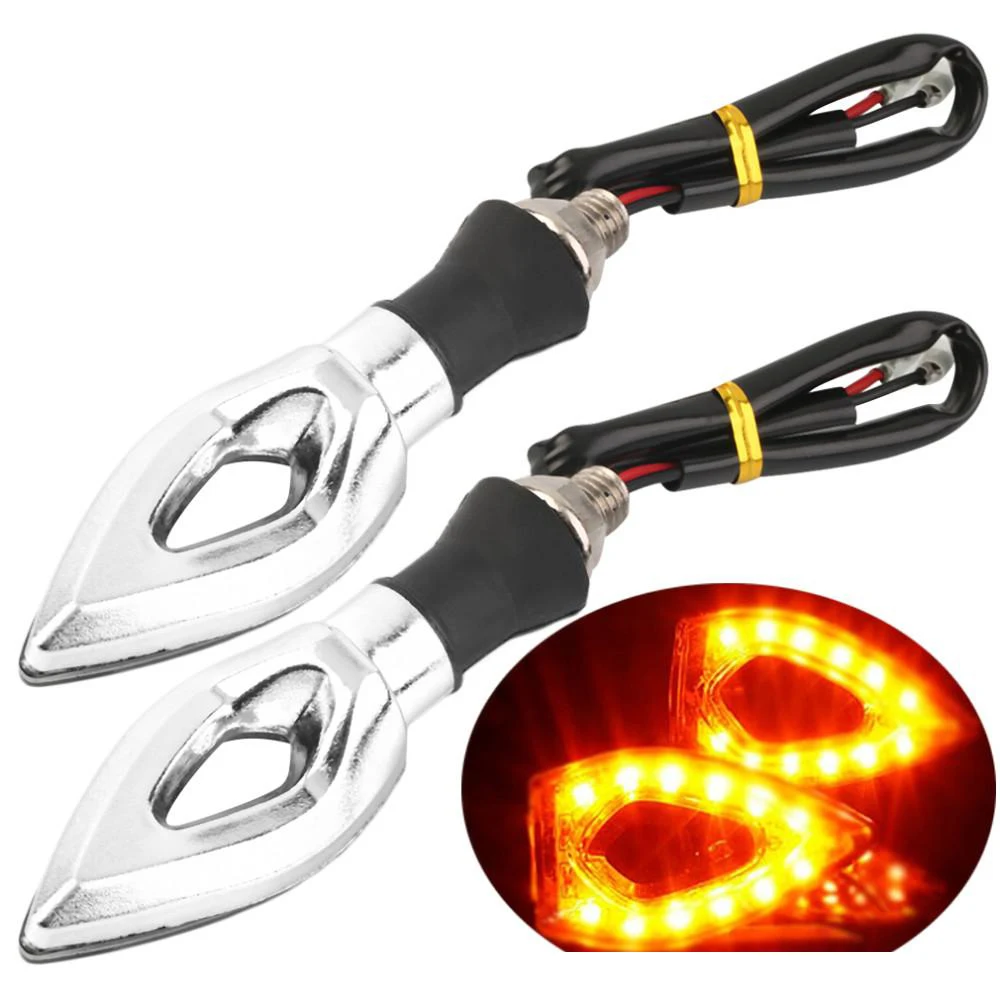 200 шт./лот указатели поворота мотоцикла 12 LED 12V лампа для супер яркий сигнальный