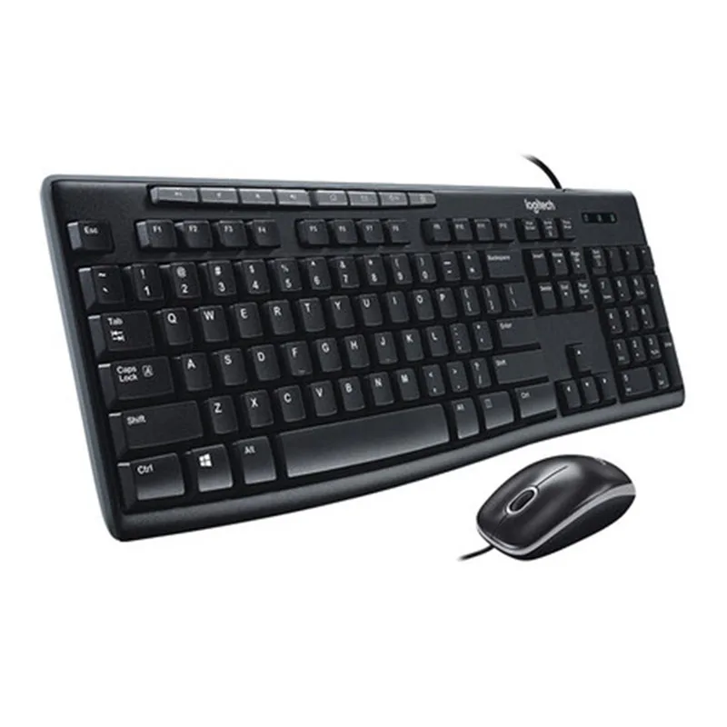 Logitech MK200 Проводная клавиатура мышь игровой ноутбук ПК геймер Подлинная