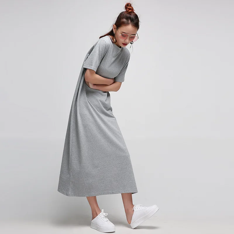 Johnature Новинка 2019 плюс Размеры Повседневное свободные однотонные Цвет длинное