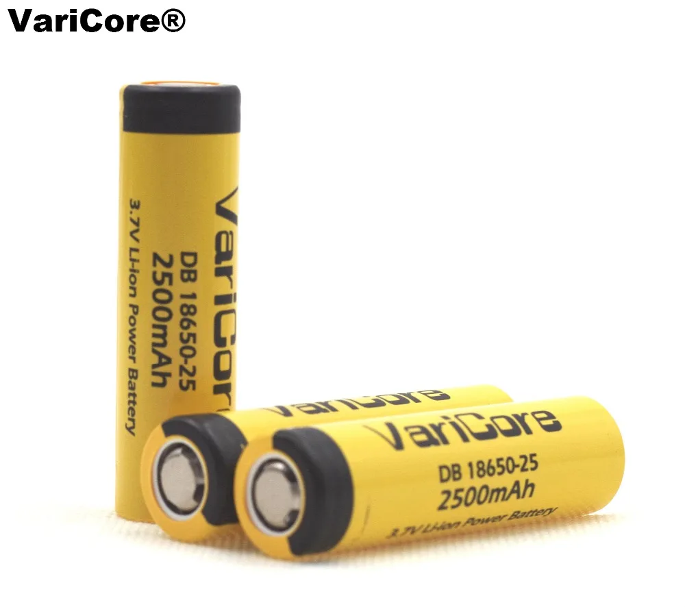 Литий ионная аккумуляторная батарея VariCore 18650 2500 мАч 3 6 В 20 А|rechargeable battery|18650 rechargeable