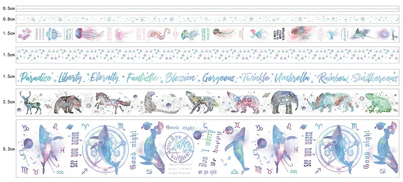 7 шт./компл. васи лента decorado винтажная каваи широкая милая Сакура васи лента декоративная бумажная лента 2 м наклейки Скрапбукинг papelaria