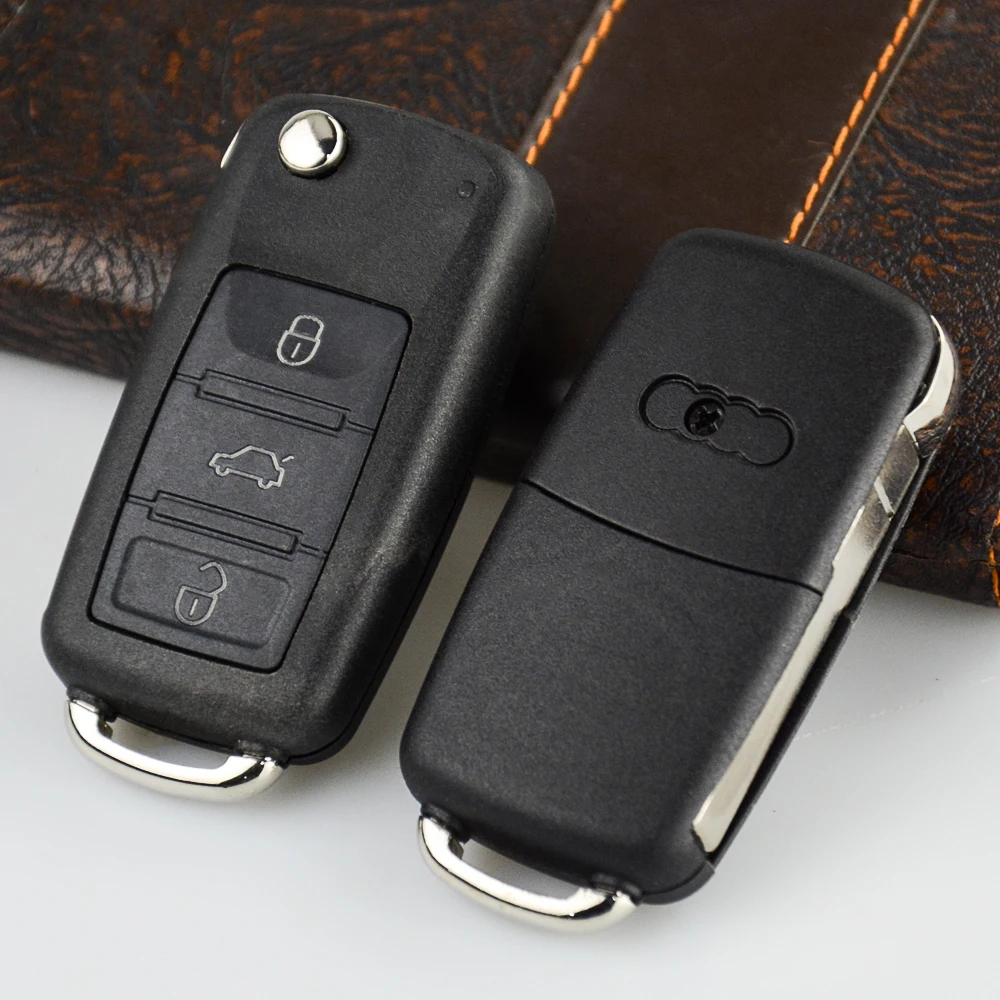 

OkeyTech 3 Buttons Car Key Shell For Audi A3 A4 A6 A8 RS4 TT Allroad Quttro RS4 1994 - 2004 Replacement Remote Folding Key Case